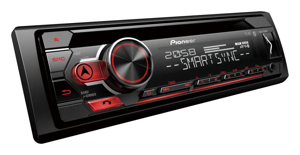 Pioneer DEH-S320BT 1-DIN Bilstereo m. Bluetooth-enabled