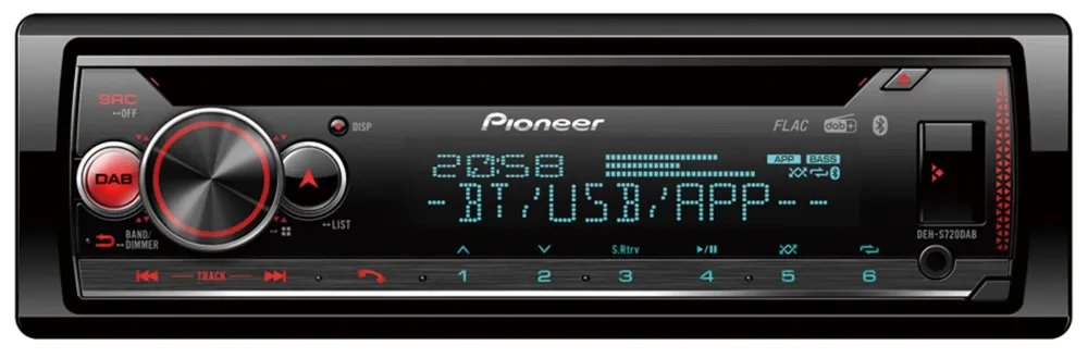 Pioneer DEH-S720DAB Bilradio m. Bluetooth-enabled, DAB+ Radio