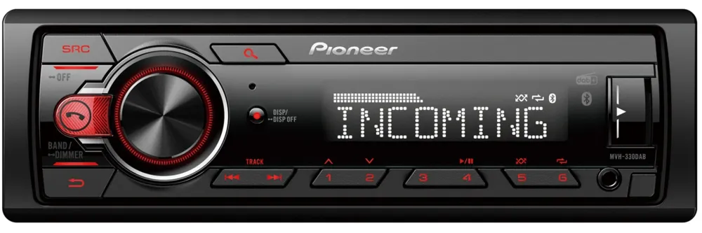 Pioneer MVH-330DAB Bilstereo Wireless pairing FM/DAB+ Radio
