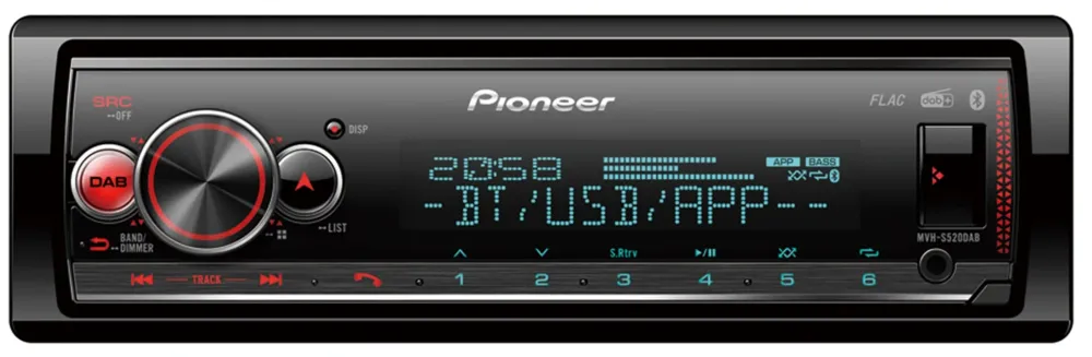 Pioneer MVH-S520DAB Bilstereo Wireless pairing DAB+ Radio