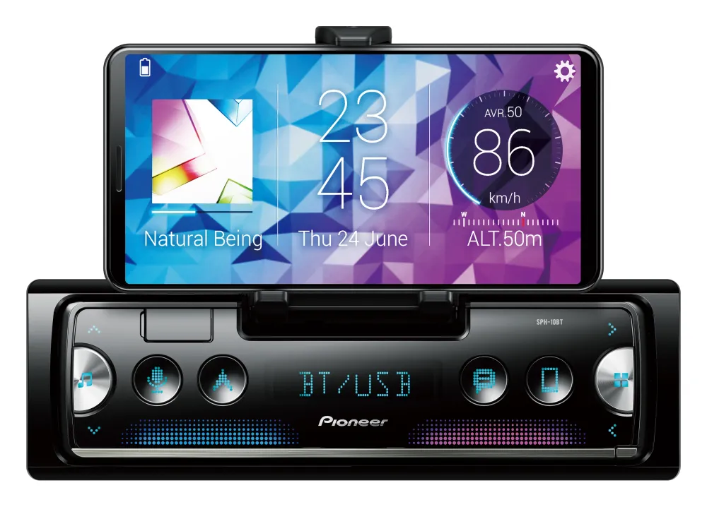 Pioneer SPH-20DAB Smartphone Receiver m. DAB og Bluetooth-enabled