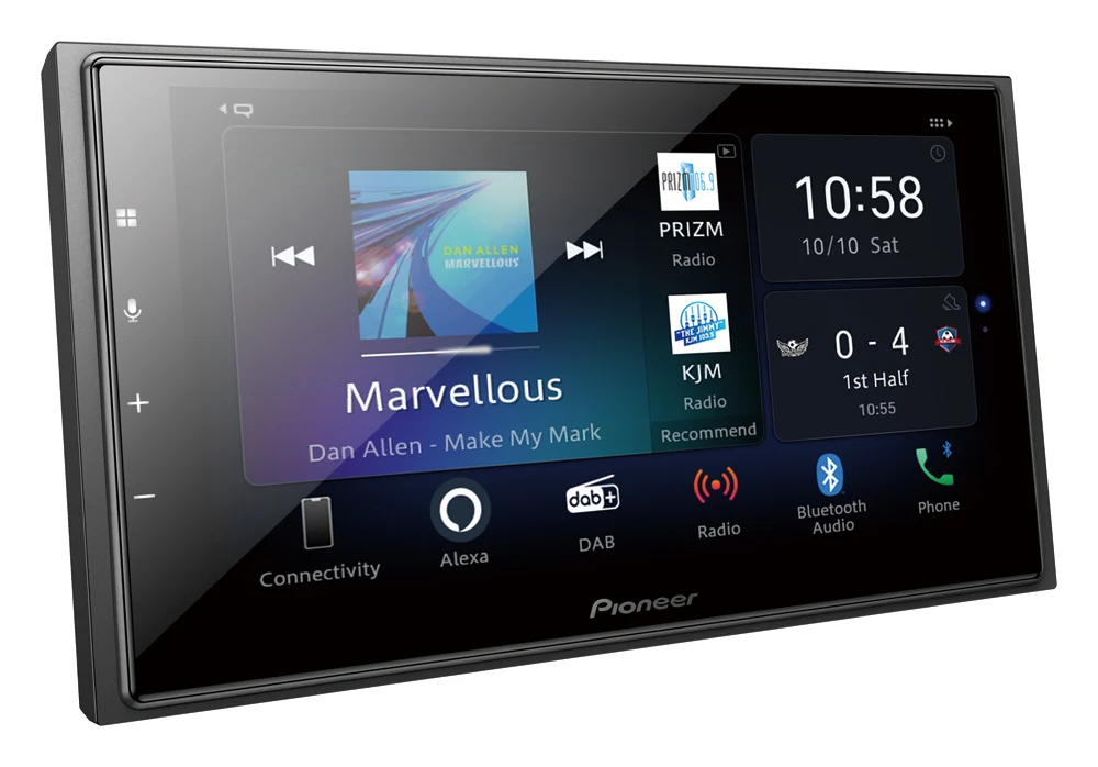 Pioneer SPH-EVO64DAB 2-DIN Bilstereo m. Trådløs CarPlay, DAB radio og Wireless pairing