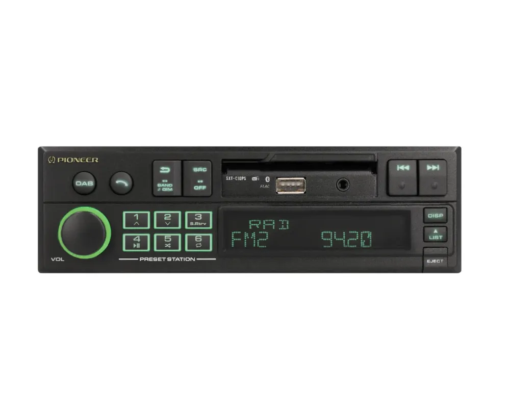 Pioneer SXT-C10PS Nostalgisk Bilradio m. DAB+ og Bluetooth