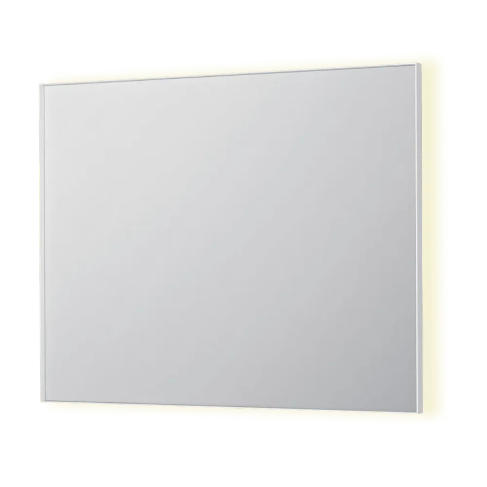 SP32 spejl med indirekte LED - 100x4x80 - mat pearl
