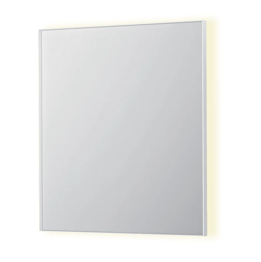 SP32 spejl med indirekte LED - 70x4x80 - mat snow