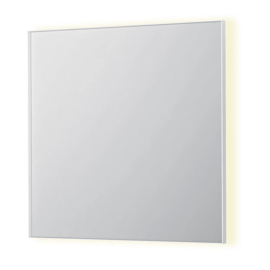 SP32 spejl med indirekte LED - 80x4x80 - mat ivory