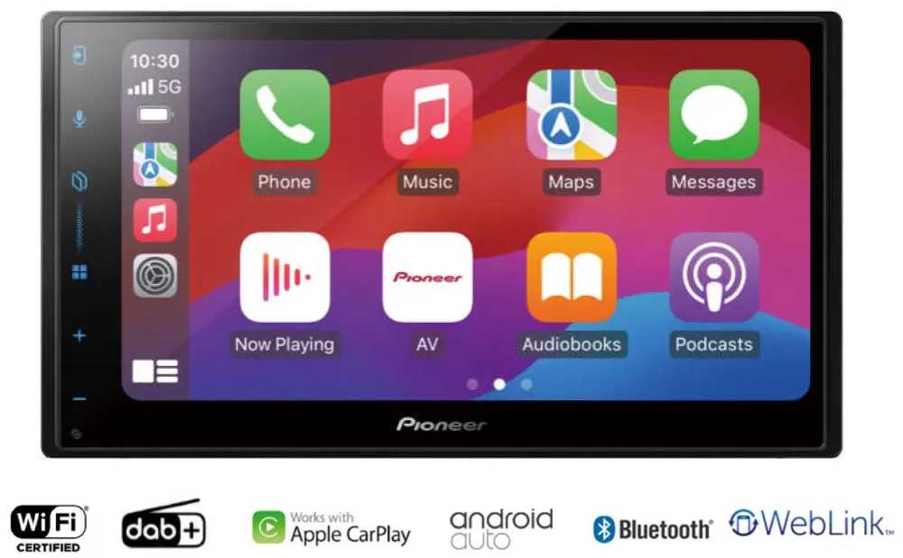 Trådløs Carplay i Peugeot 107 (2004-2014)