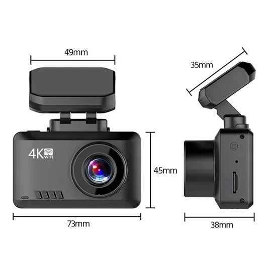 4K UHD Dashcam M. Skærm - G-Sensor - GPS - APP - BlackBOX™