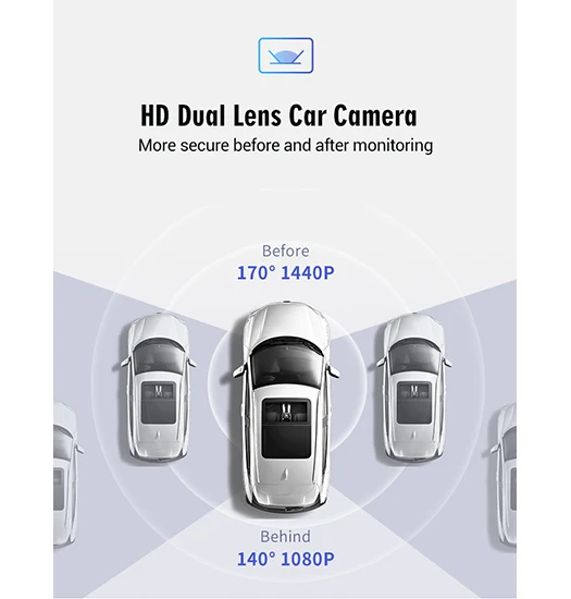 4K UHD Dashcam M. Skærm - G-Sensor - GPS - APP - BlackBOX™