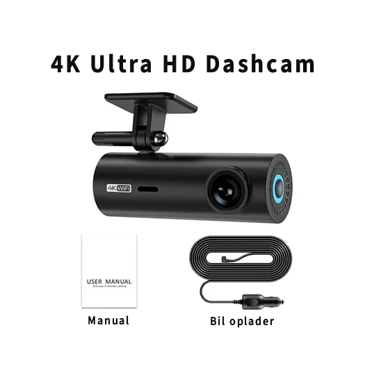 4K Ultra HD Dashcam til Bil - G-Sensor - WiFi - BlackBOX™