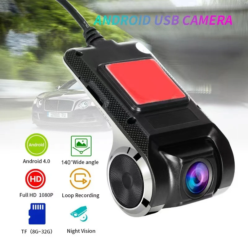 USB Dash Cam 1080P HD til Android-system med ADAS Night Vision