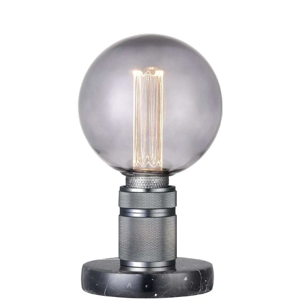 Halo bordlampe e27, gun-black / marmor fod Compatible Navionics