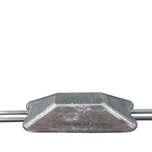 Aluminium anode (AL-arm) 230g/0,50LB, 105*45*25mm (160mm), hul 7*13mm