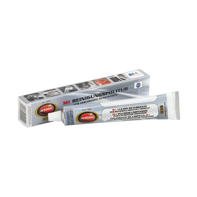 Autosol M1 Rengøringspuds Plast Krom 75ml