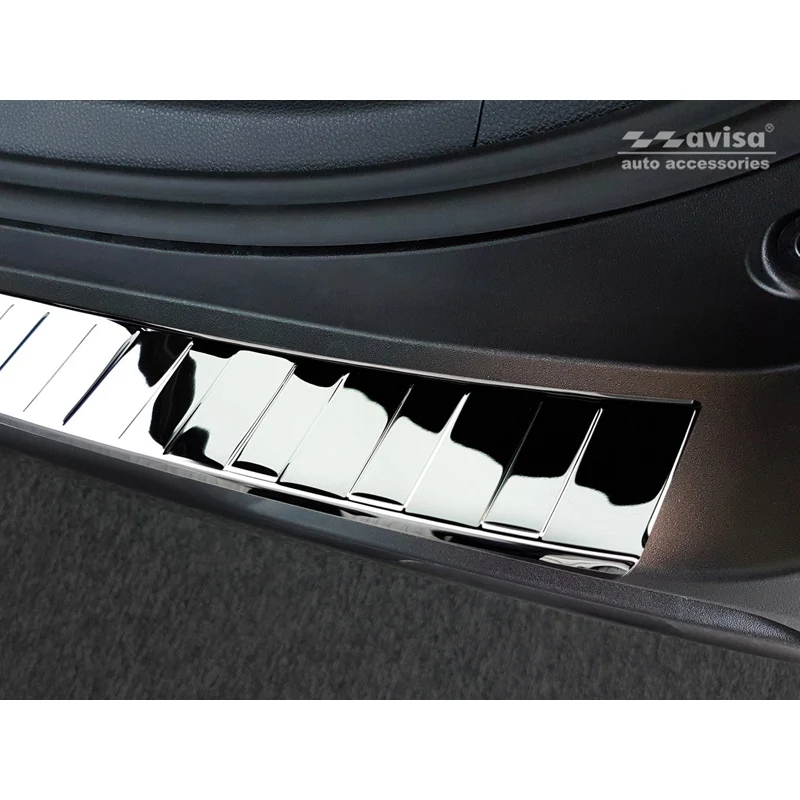 Avisa, Bagkofangerbeskytter, blankpoleret, Rustfritstål, passer til Toyota RAV4 (5th Gen.) 2018- & Suzuki Across 2020- 'Ribs'