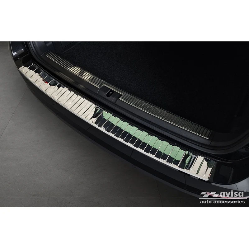 Avisa, Bagkofangerbeskytter, blankpoleret, Rustfritstål, passer til Skoda Superb Combi 2015-2019 incl. Facelift 2019-2024...