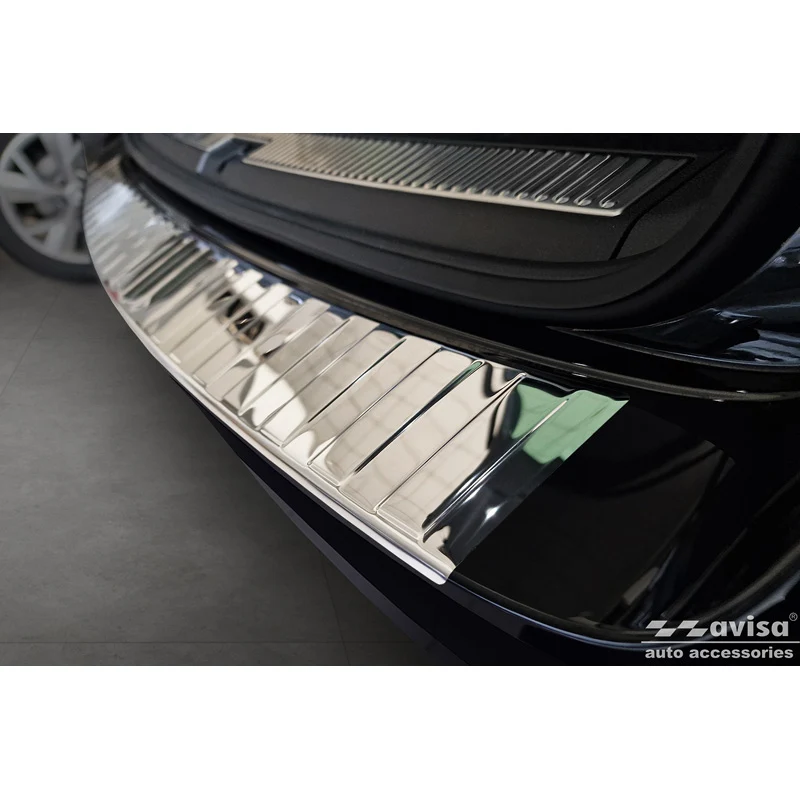 Avisa, Bagkofangerbeskytter, blankpoleret, Rustfritstål, passer til Skoda Superb Combi 2015-2019 incl. Facelift 2019-2024...