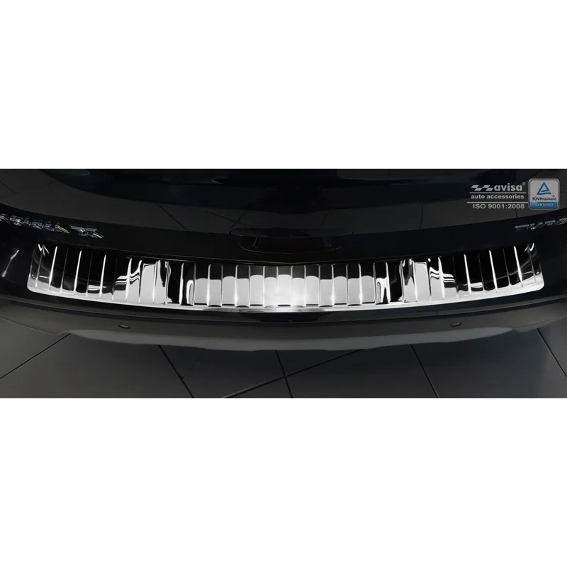 Avisa, Bagkofangerbeskytter, blankpoleret, Rustfritstål, passer til Opel Mokka X 2016- 'Ribs'