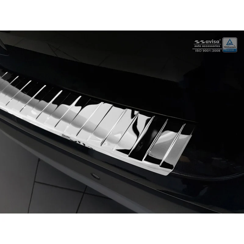 Avisa, Bagkofangerbeskytter, blankpoleret, Rustfritstål, passer til Opel Mokka X 2016- 'Ribs'