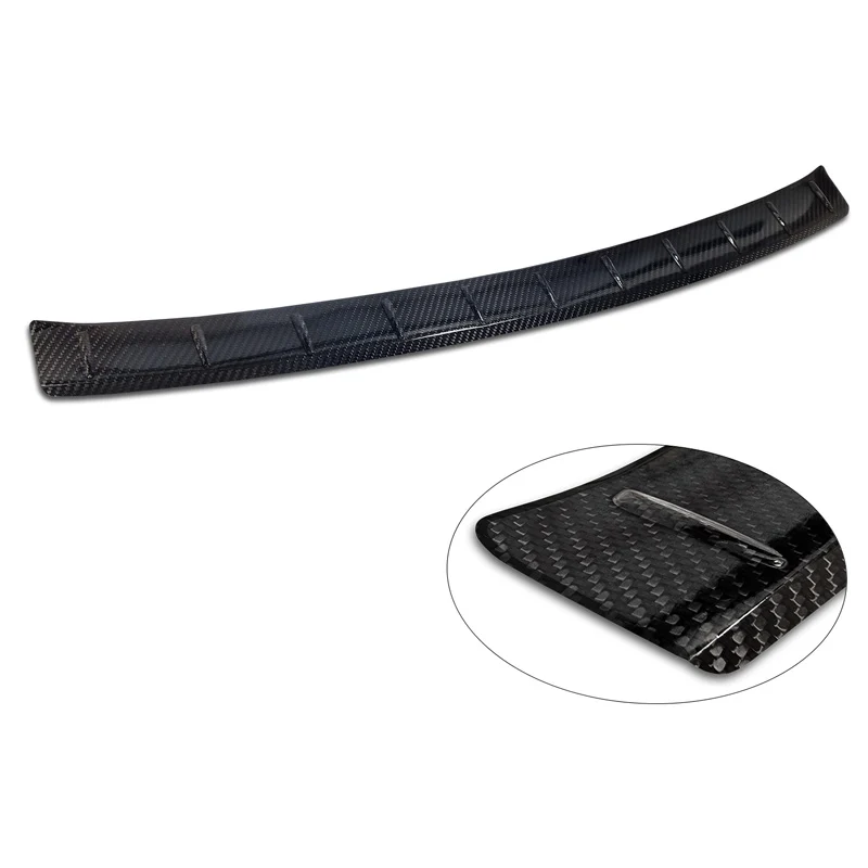 Avisa, Bagkofangerbeskytter, 3D ægte carbon, passer til MG 5 SW (EV) 2022- 'Ribs'