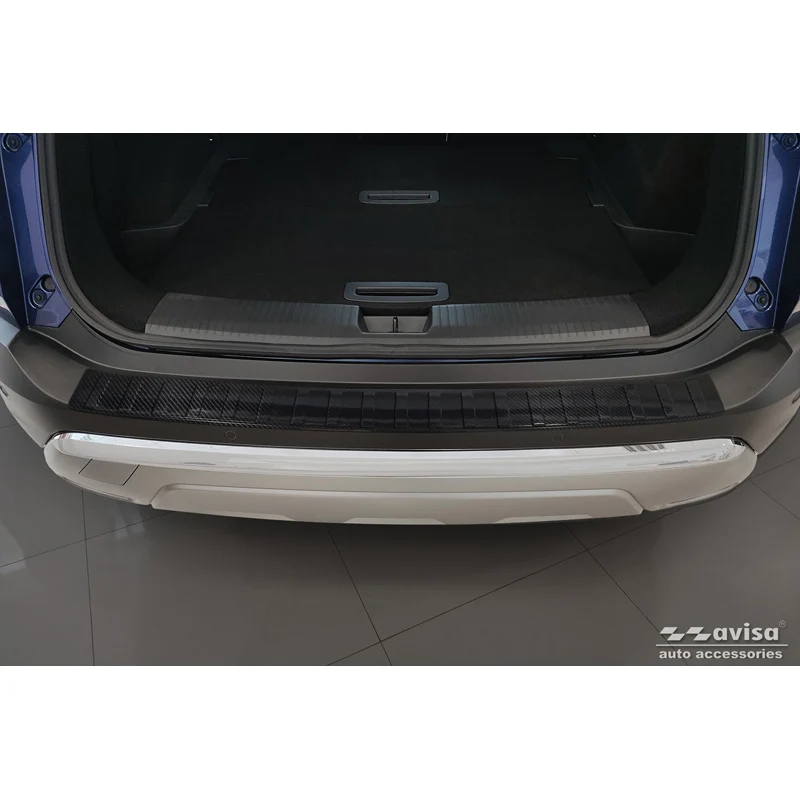 Avisa, Bagkofangerbeskytter, 3D ægte carbon, passer til Nissan X-Trail IV (T33) 2021- 'Ribs'