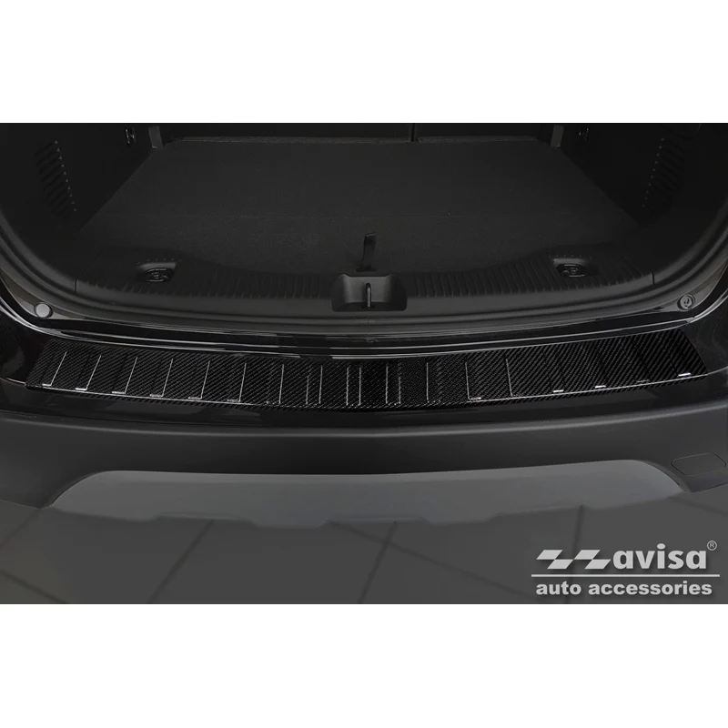 Avisa, Bagkofangerbeskytter, 3D ægte carbon, passer til Opel Mokka X Facelift 2016-2020 'Ribs'