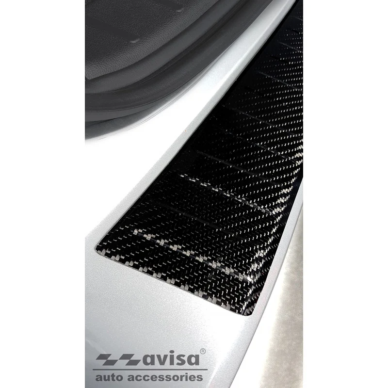 Avisa, Bagkofangerbeskytter, 3D ægte carbon, passer til Mitsubishi ASX Facelift 2019- 'Ribs'