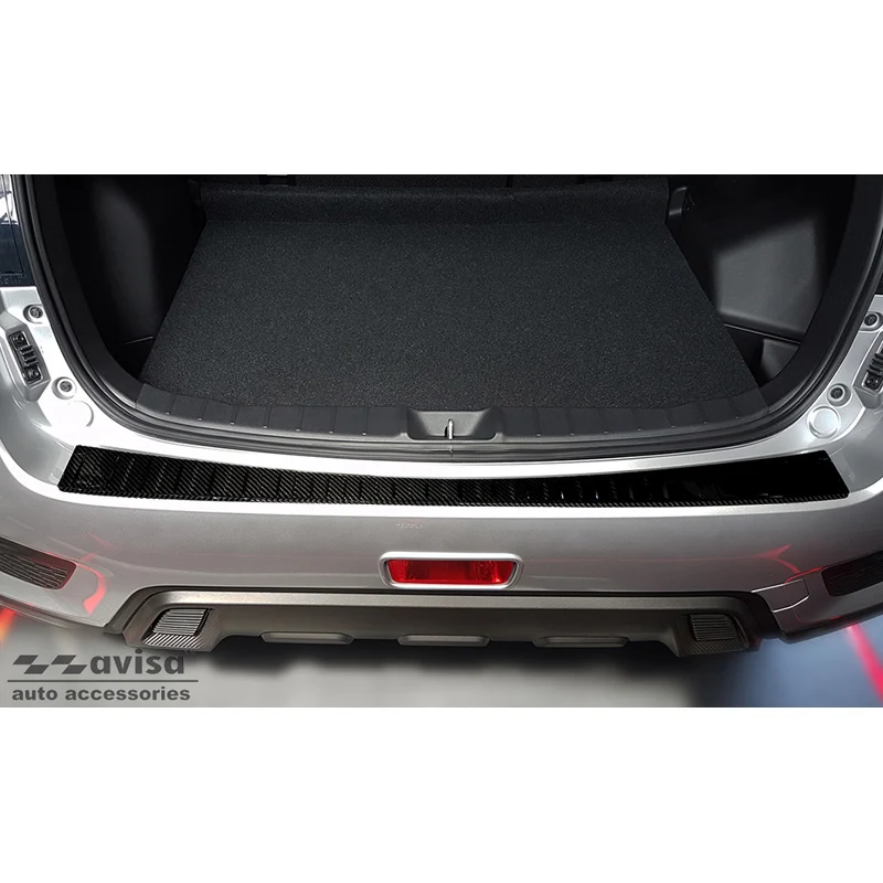 Avisa, Bagkofangerbeskytter, 3D ægte carbon, passer til Mitsubishi ASX Facelift 2019- 'Ribs'