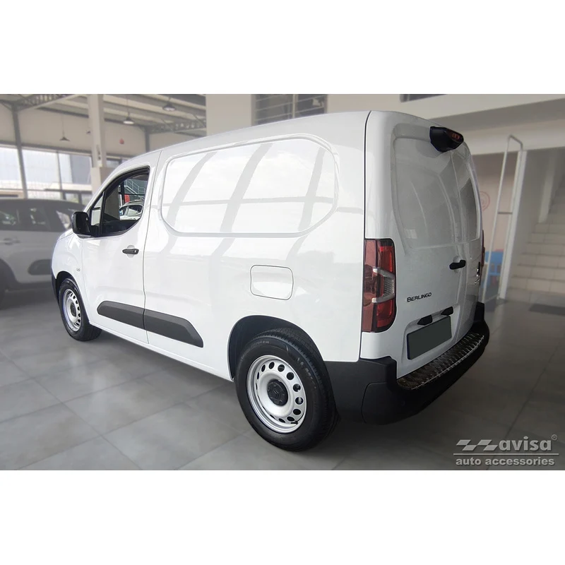 Avisa, Bagkofangerbeskytter, matsort, alu, passer til Citroën Berlingo (Multispace) & Peugeot Partner 2008-2015 & 2015-201...