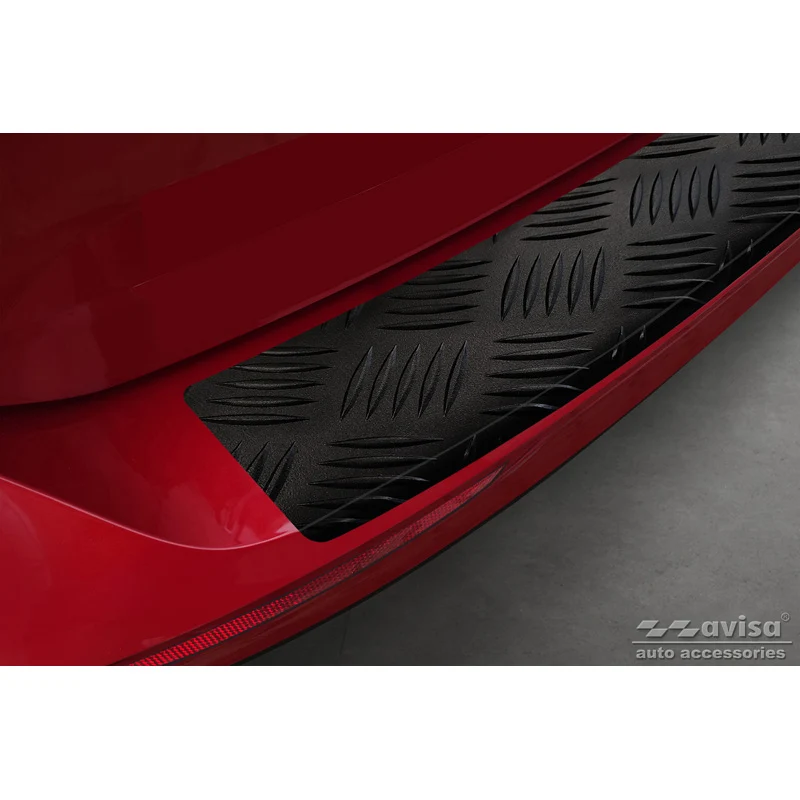 Avisa, Bagkofangerbeskytter, matsort, alu, passer til Volvo V60 II 2018- incl. Cross Country & R-Design 'Riffled Plate'