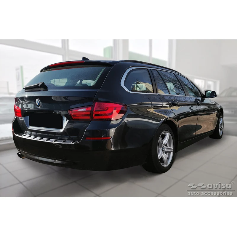 Avisa, Bagkofangerbeskytter, Rustfritstål, passer til BMW 5-Series (F11) Touring 2011-2013 & Facelift 2013-2017 'STRONG ED...