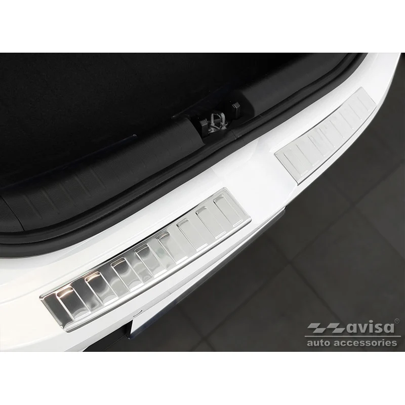 Avisa, Bagkofangerbeskytter, Rustfritstål, passer til Hyundai i20 III 5 døre 2020- 'Ribs' (2-dele)