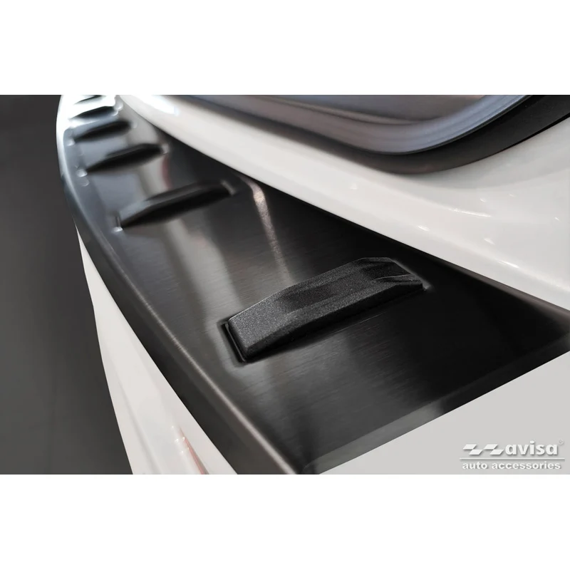 Avisa, Bagkofangerbeskytter, Sort, Rustfritstål, passer til BMW 5-Series G31 FL Touring 2020- excl. M-Sport 'STRONG EDITION'