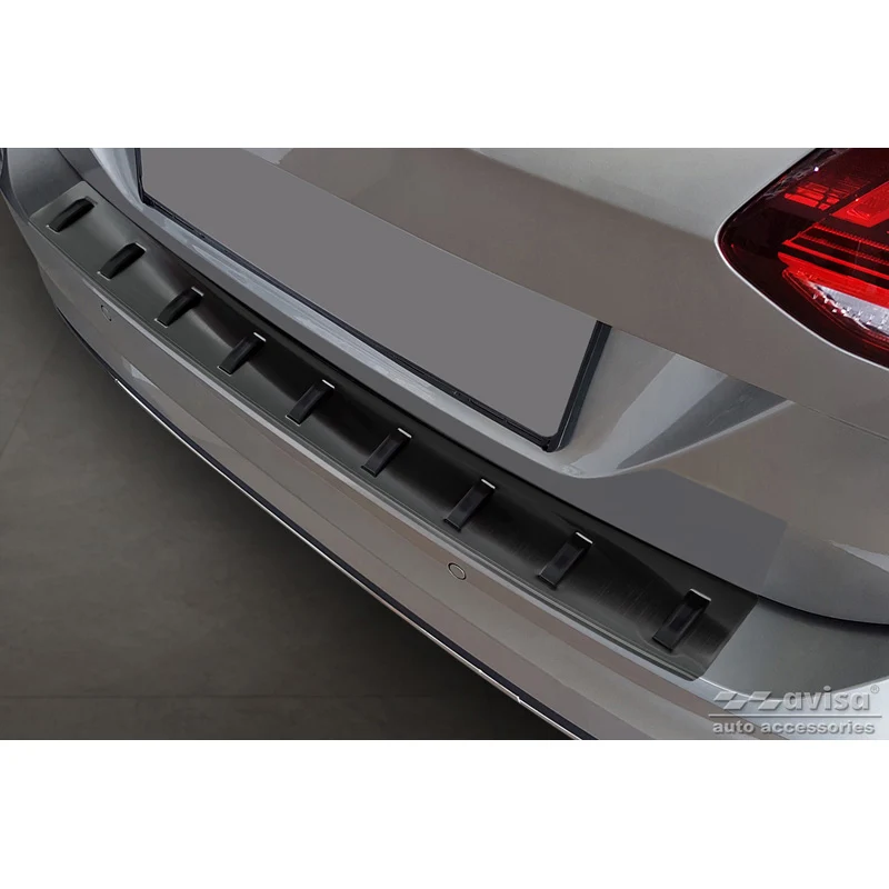 Avisa, Bagkofangerbeskytter, Sort, Rustfritstål, passer til Volkswagen Golf VII Variant Facelift 2017-2019 (incl. R-Line)...