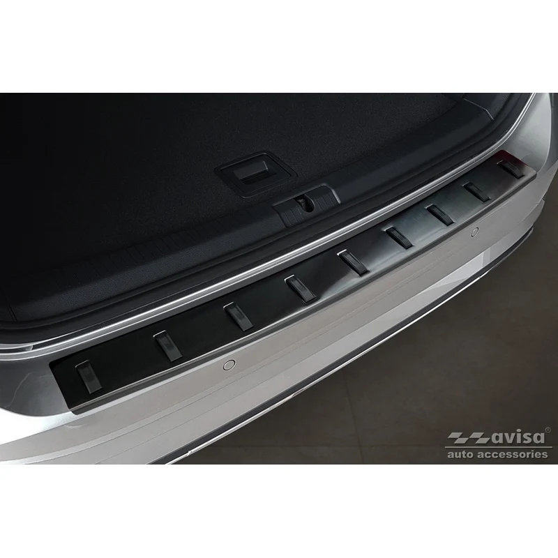 Avisa, Bagkofangerbeskytter, Sort, Rustfritstål, passer til Volkswagen Golf VII Variant Facelift 2017-2019 (incl. R-Line)...