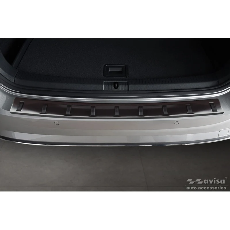 Avisa, Bagkofangerbeskytter, Sort, Rustfritstål, passer til Volkswagen Golf VII Variant Facelift 2017-2019 (incl. R-Line)...