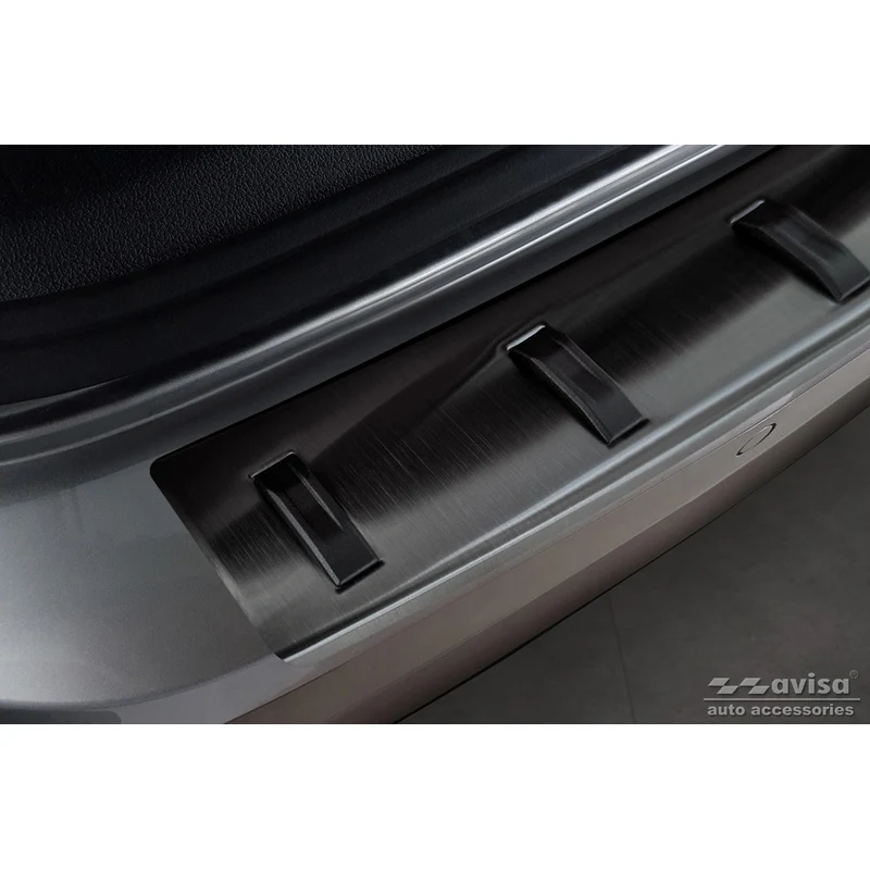 Avisa, Bagkofangerbeskytter, Sort, Rustfritstål, passer til Volkswagen Golf VII Variant Facelift 2017-2019 (incl. R-Line)...