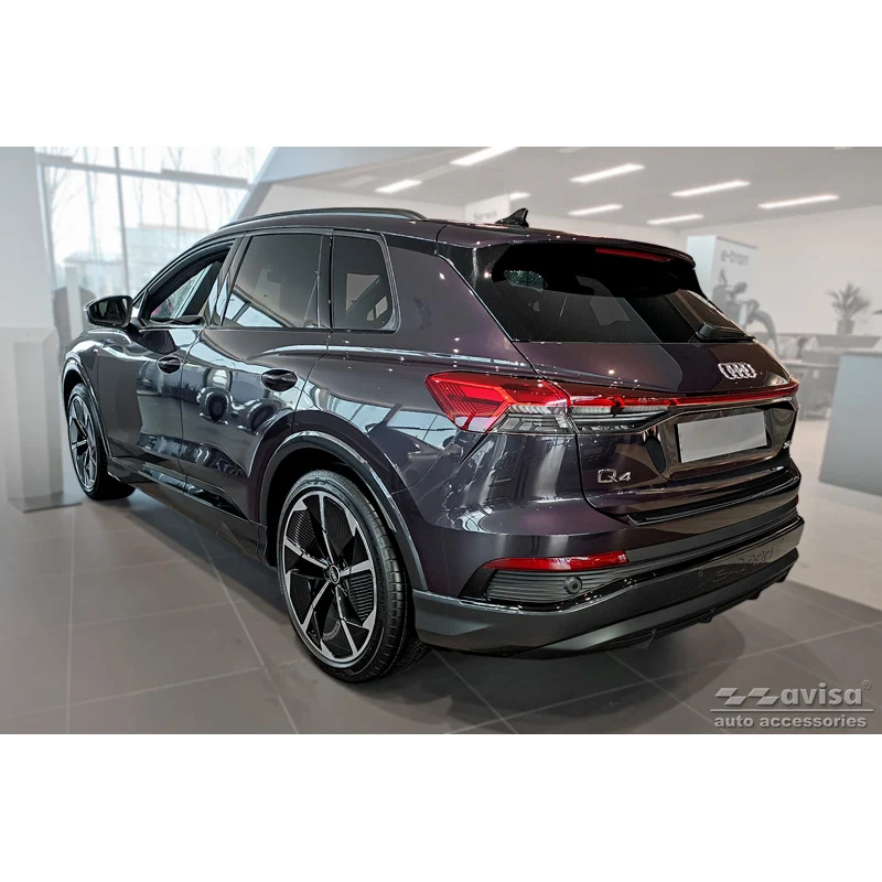 Avisa, Bagkofangerbeskytter, Sort, Rustfritstål, passer til Audi Q4 E-Tron 2021-