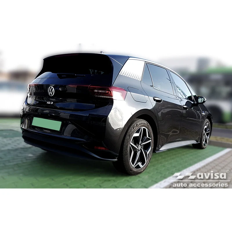 Avisa, Bagkofangerbeskytter, Sort, Rustfritstål, passer til Volkswagen ID.3 2020-2023 & FL 2023- 'Ribs'