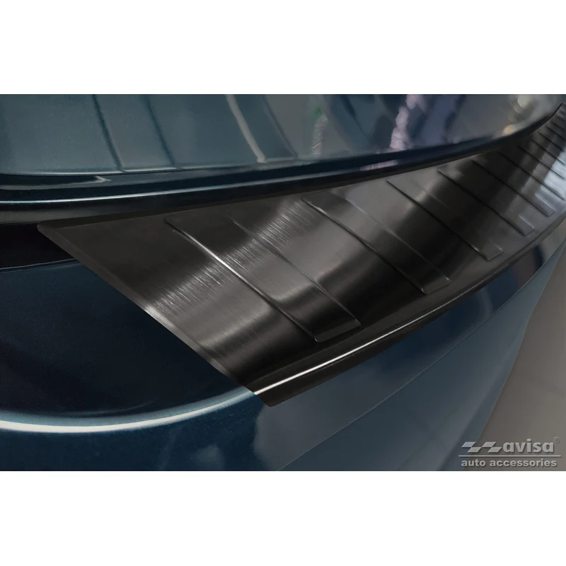 Avisa, Bagkofangerbeskytter, Sort, Rustfritstål, passer til Skoda Octavia IV Liftback 2020-2024 & FL 2024- 'Ribs'