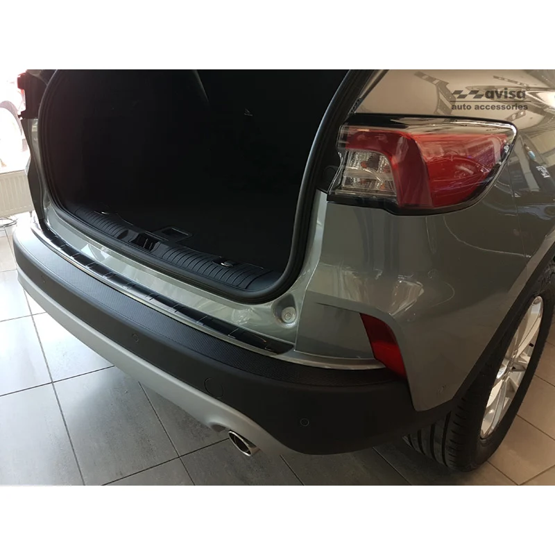 Avisa, Bagkofangerbeskytter, Sort, Rustfritstål, passer til Ford Kuga III Titanium/Trend/Cool+Connect/Hybrid 2019-2024 & F...