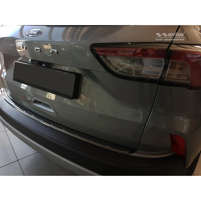 Avisa, Bagkofangerbeskytter, Sort, Rustfritstål, passer til Ford Kuga III Titanium/Trend/Cool+Connect/Hybrid 2019-2024 & F...
