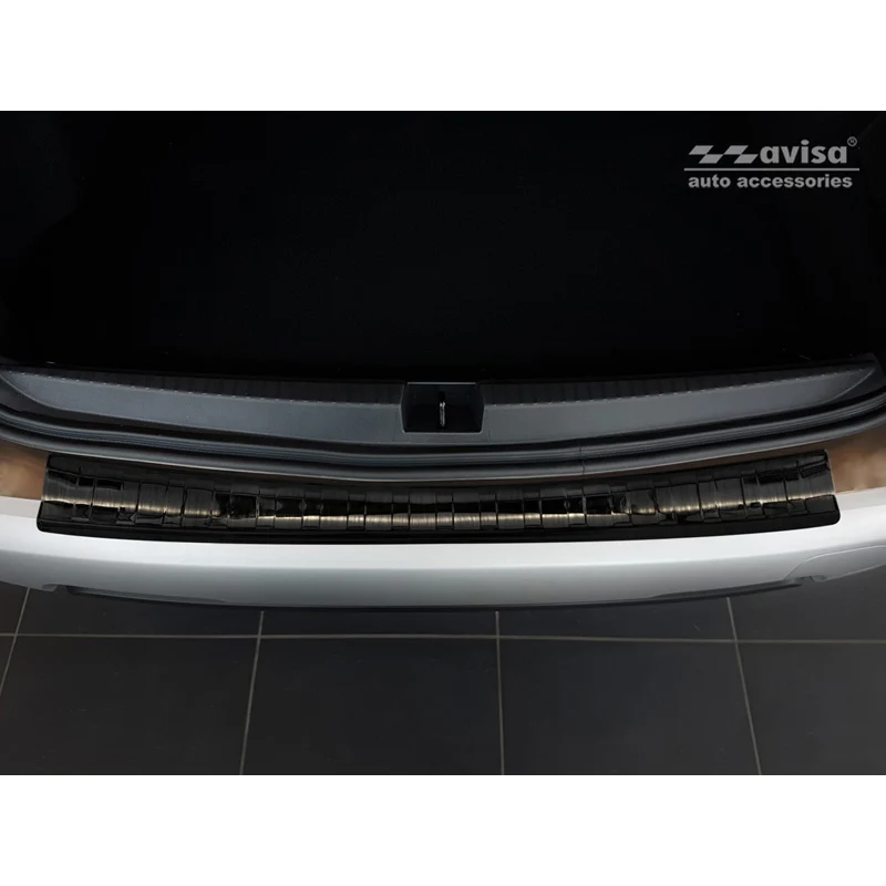 Avisa, Bagkofangerbeskytter, Sort, Rustfritstål, passer til Dacia Duster II 2018-2021 & FL 2021-2024 'Ribs'