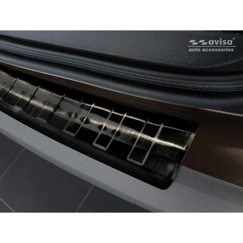 Avisa, Bagkofangerbeskytter, Sort, Rustfritstål, passer til Dacia Duster II 2018-2021 & FL 2021-2024 'Ribs'