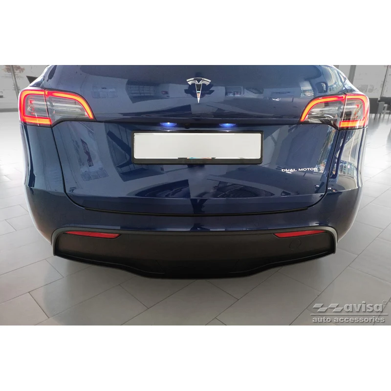 Avisa, Bagkofangerbeskytter, Sort, Rustfritstål, passer til Tesla Model Y 2020-
