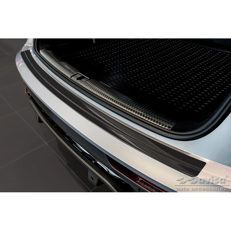 Avisa, Bagkofangerbeskytter, Sort, Rustfritstål, passer til Audi Q5 Sportback 2020- incl. S-Line