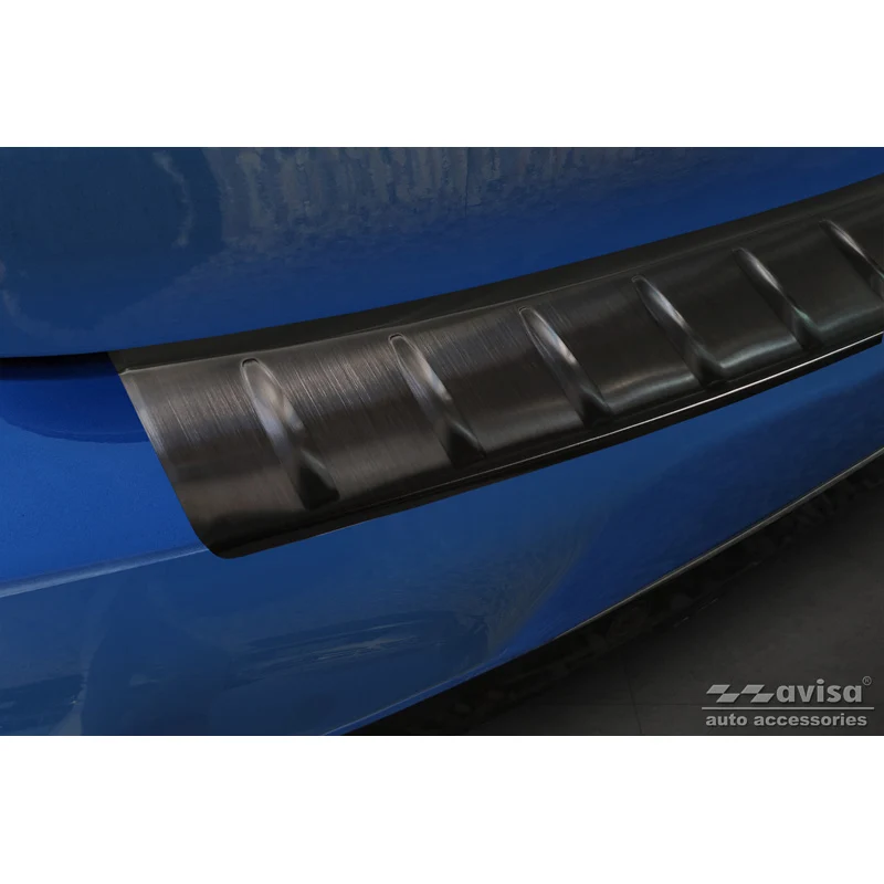 Avisa, Bagkofangerbeskytter, Sort, Rustfritstål, passer til BMW 2 Active Tourer F45 2013-2021 M-Pakage 'Ribs'