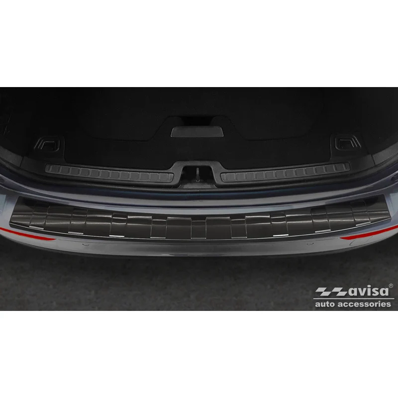 Avisa, Bagkofangerbeskytter, Sort, Rustfritstål, passer til Volvo V60 II 2018- incl. Cross Country & R-Design