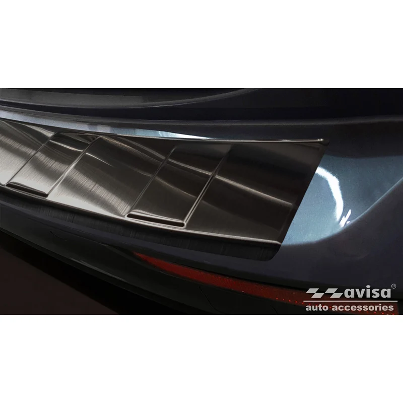 Avisa, Bagkofangerbeskytter, Sort, Rustfritstål, passer til Volvo V60 II 2018- incl. Cross Country & R-Design