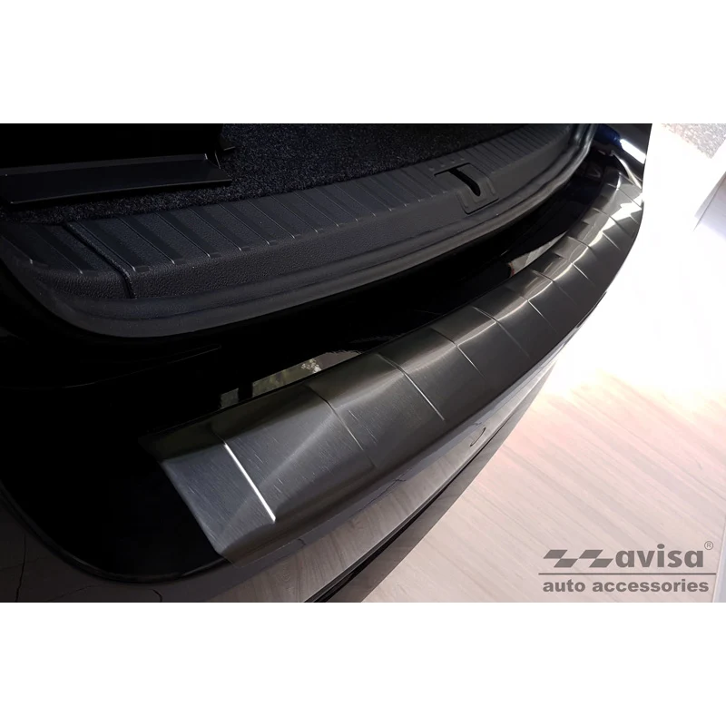 Avisa, Bagkofangerbeskytter, Sort, Rustfritstål, passer til Skoda Octavia IV Kombi 2020-2024 & FL 2024- (incl. RS, excl. S...